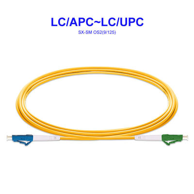 OS2 Pigtail Fiber Optic Patch Cord Cable LC/APC - LC/UPC Single Mode Single Core
