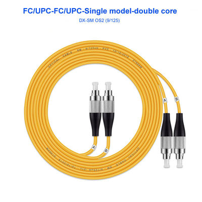 OS2 9/125µM 	Single Mode Fiber Optic Cable Double Core FC UPC FC UPC